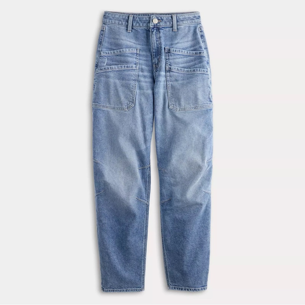 NWT High Waisted Barrel Jeans